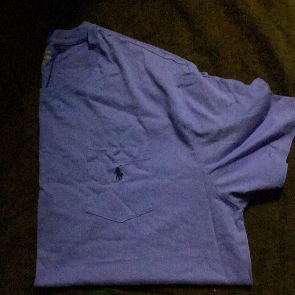 Mens Ralph Lauren pol pocket tee … color purple …size 2x big and tall